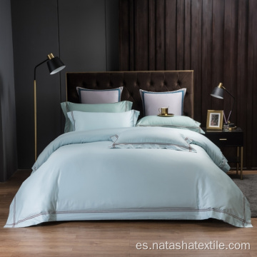 Juegos de cama de color sólido de algodón estilo hotel